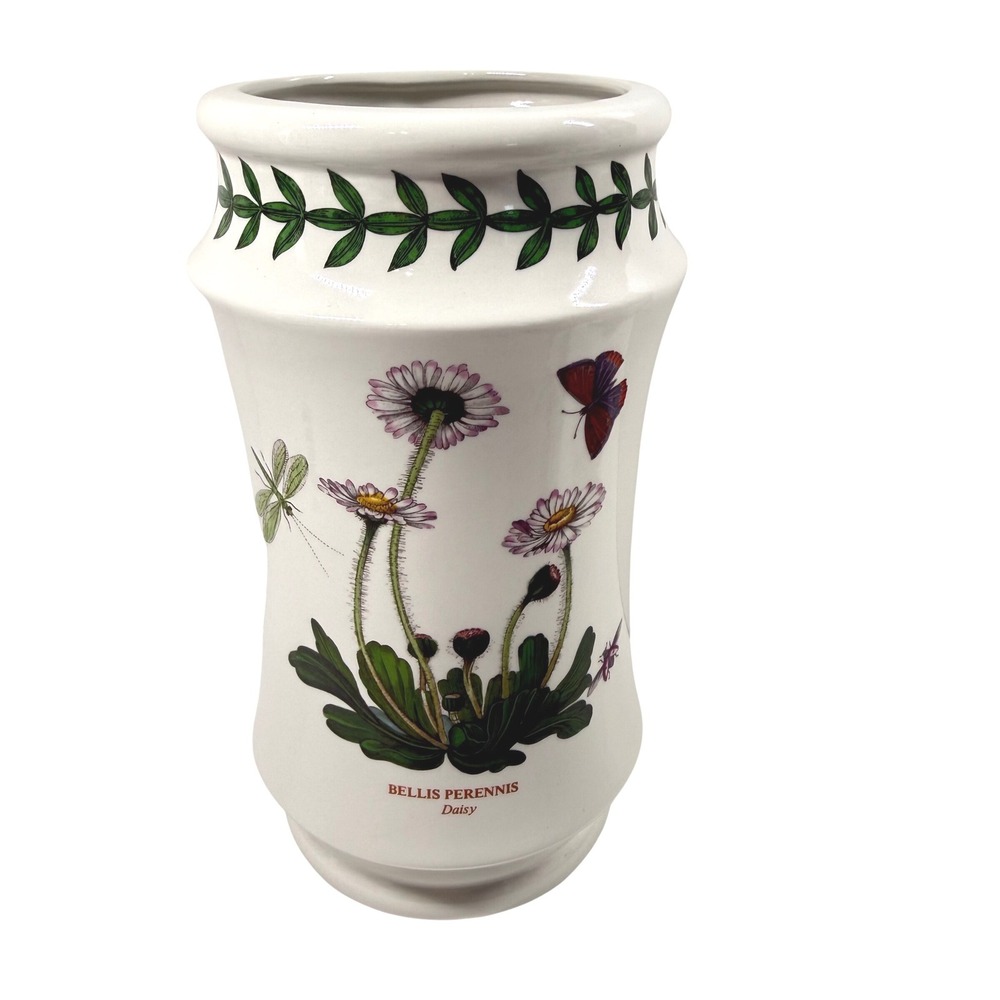 PORTMEIRION Botanic Garden Bellis Perennis Daisy Vase 8" Made in England NICE